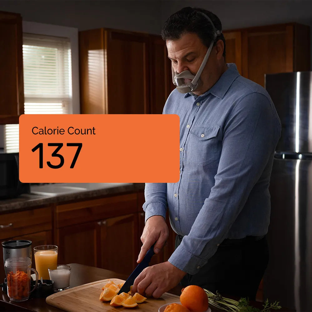 Measuring your calorie count at 137 while doing daily activities like cooking
