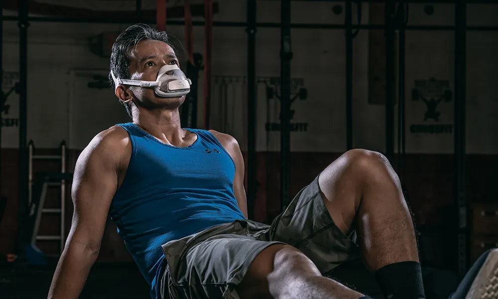 Calibre Breath Tracker in Use at the Gym