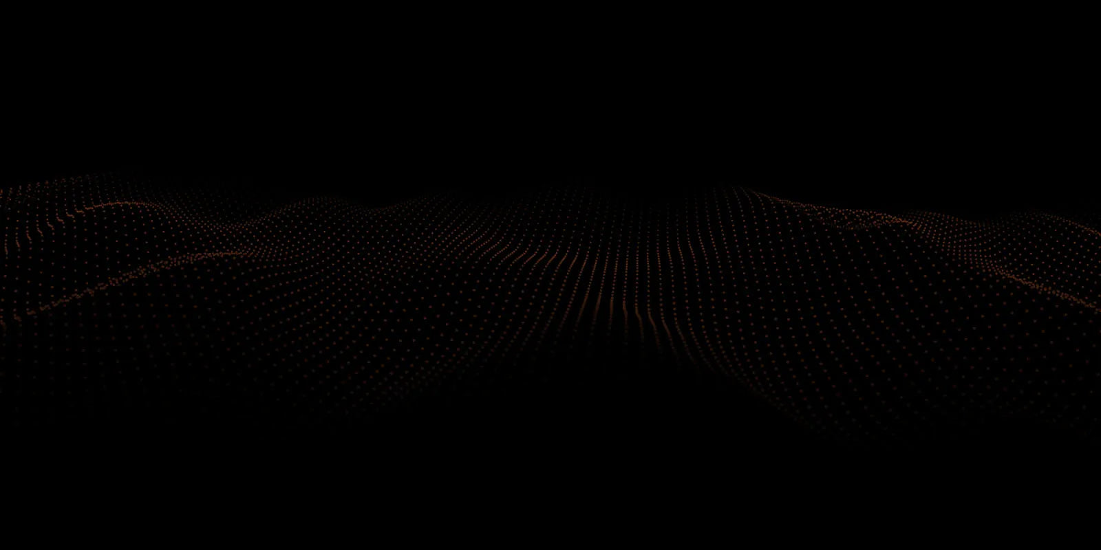 Graphic orange waves on black background